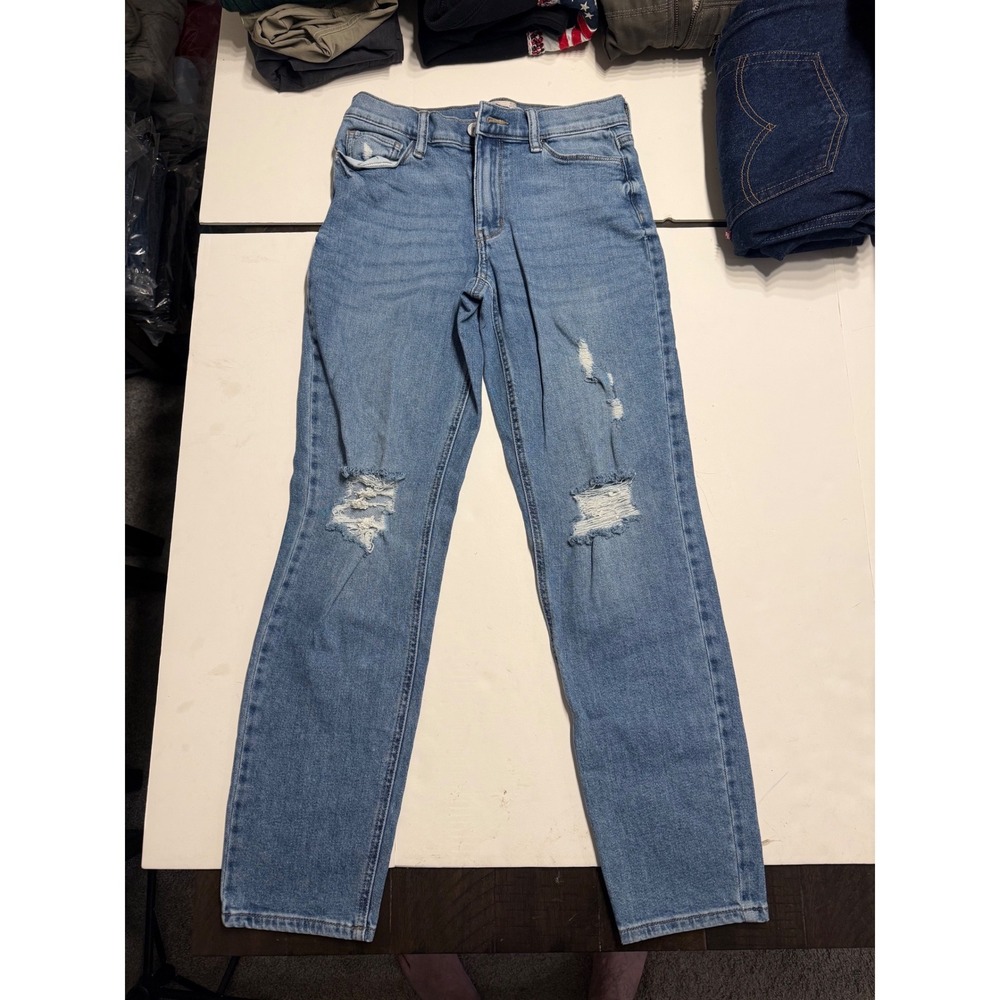 SO Goods For Life Womens Low Rise Boyfriend Distressed Jeans Blue Size 3/26W